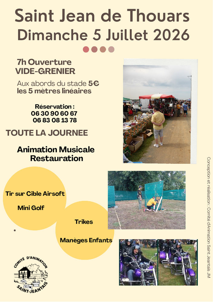 Vide grenier Saint Jean de Thouarst 0 Saint-Jean-de-Thouars (79)