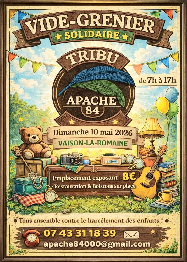 vide grenier solidaire 0 Vaison-la-Romaine (84)