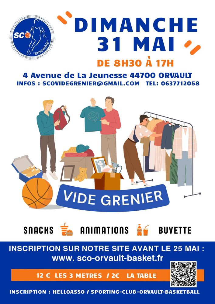 VIDE GRENIER du Sporting Club Orvault Basket 0 Orvault (44)