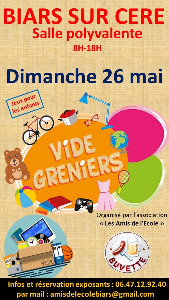 VIDE GRENIER ET VIDE TA CHAMBRE 0 Biars-sur-Cre (46)