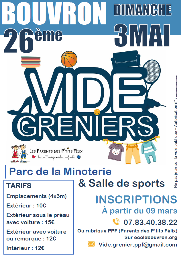 VIDE GRENIER DES PPF 0 Bouvron (44)