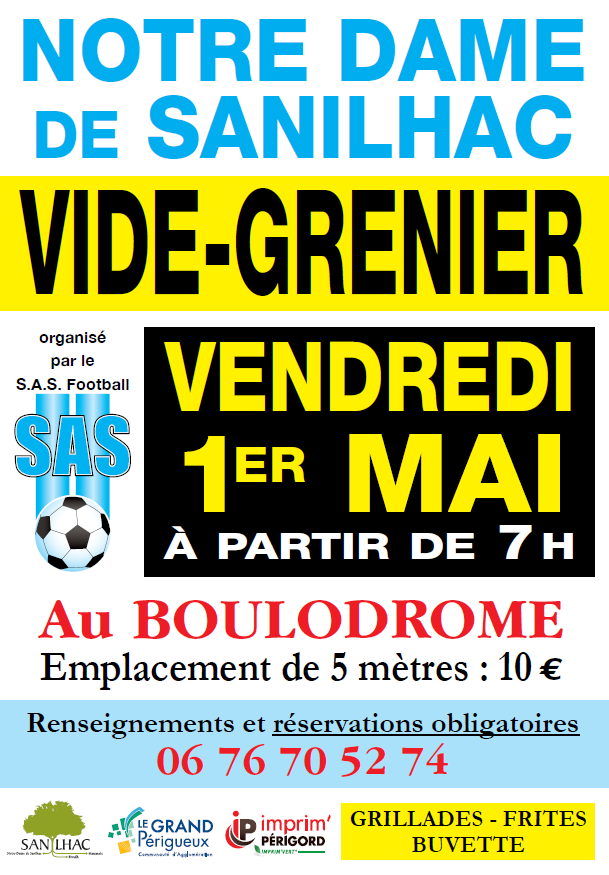 Vide grenier du 1er mai 0 Notre-Dame-de-Sanilhac (24)