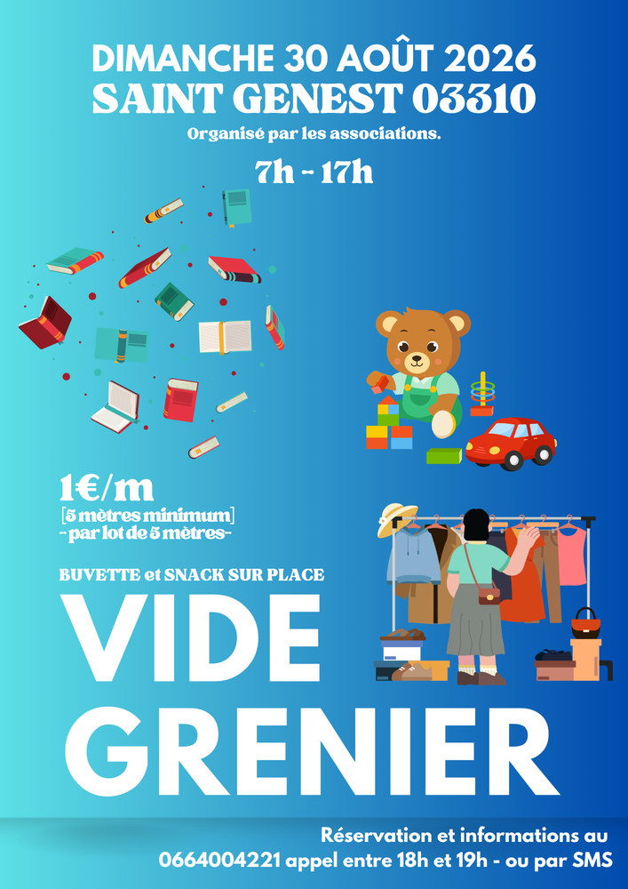 Vide grenier 0 Saint-Genest (03)