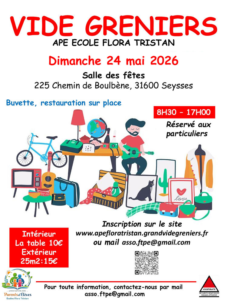 Vide Greniers APE Flora Tristan
0 Seysses (31)