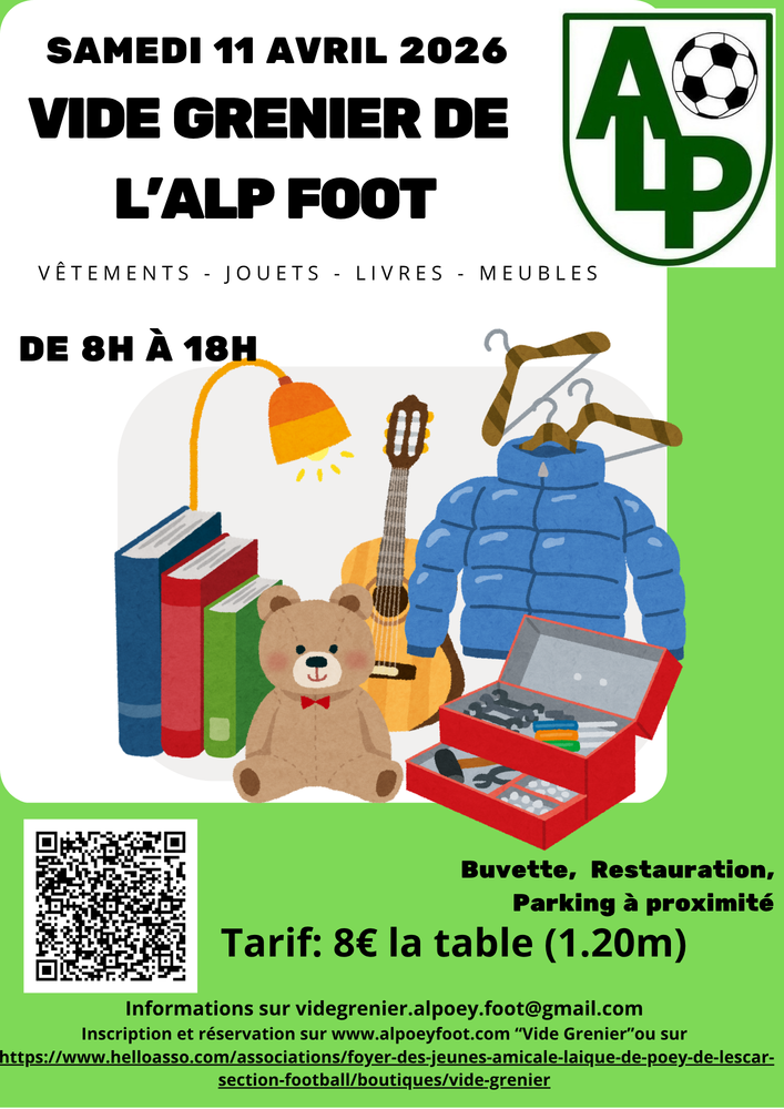 Vide Greniers ALP Foot 0 Poey-de-Lescar (64)