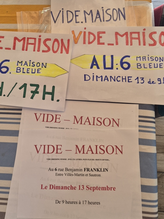 Vide jardin, vide dressing femme et objets le dimanche 13 09 0 Saint-Nazaire (44)