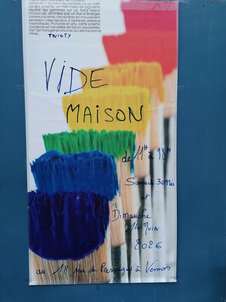 vide maison, le 30 mai 2026 de 11h &agrave; 18h00 rue de pressagny
0 Vernon (27)