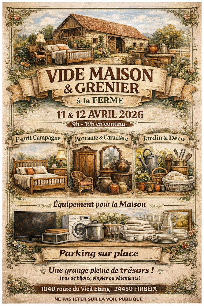 Vide maison et son grenier &agrave; la ferme 0 Firbeix (24)
