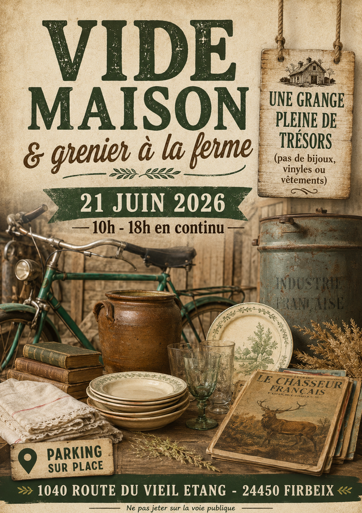 Vide maison et son grenier &agrave; la ferme 0 Firbeix (24)