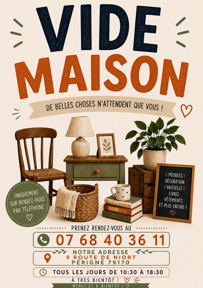 VIDE MAISON JUSQU'&Agrave; &Eacute;PUISEMENT 
0 Périgné (79)