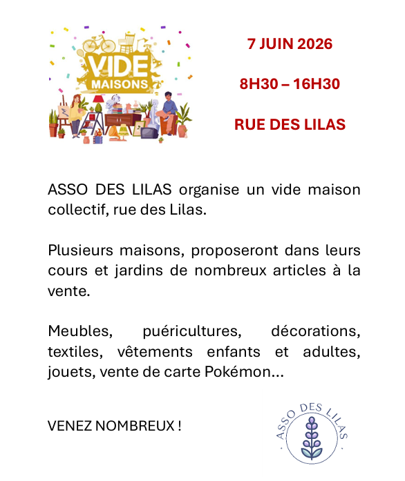 VIDE MAISON DE LA RUE DES LILAS 
Entre les n&deg;34 au n&deg;62 0 Vigneux-sur-Seine (91)