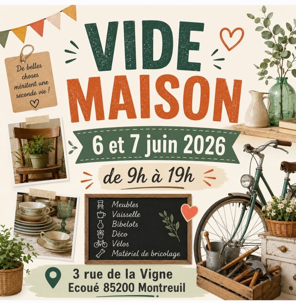 vide maison &agrave; Montreuil 
0 Montreuil (85)