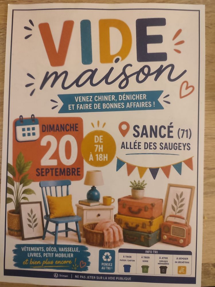 vide maison des saugeys  0 Sancé (71)