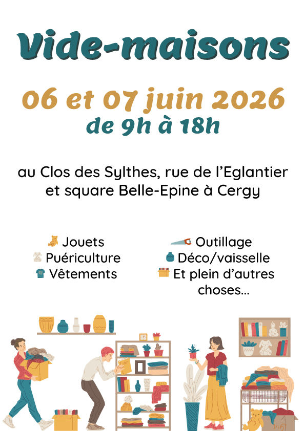 Vide-maisons annuel du quartier Belle-Epine (50m Decathlon) 0 Cergy (95)