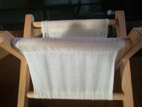 Vide poche bois et tissus cr�me 1.5 Villiers (86)