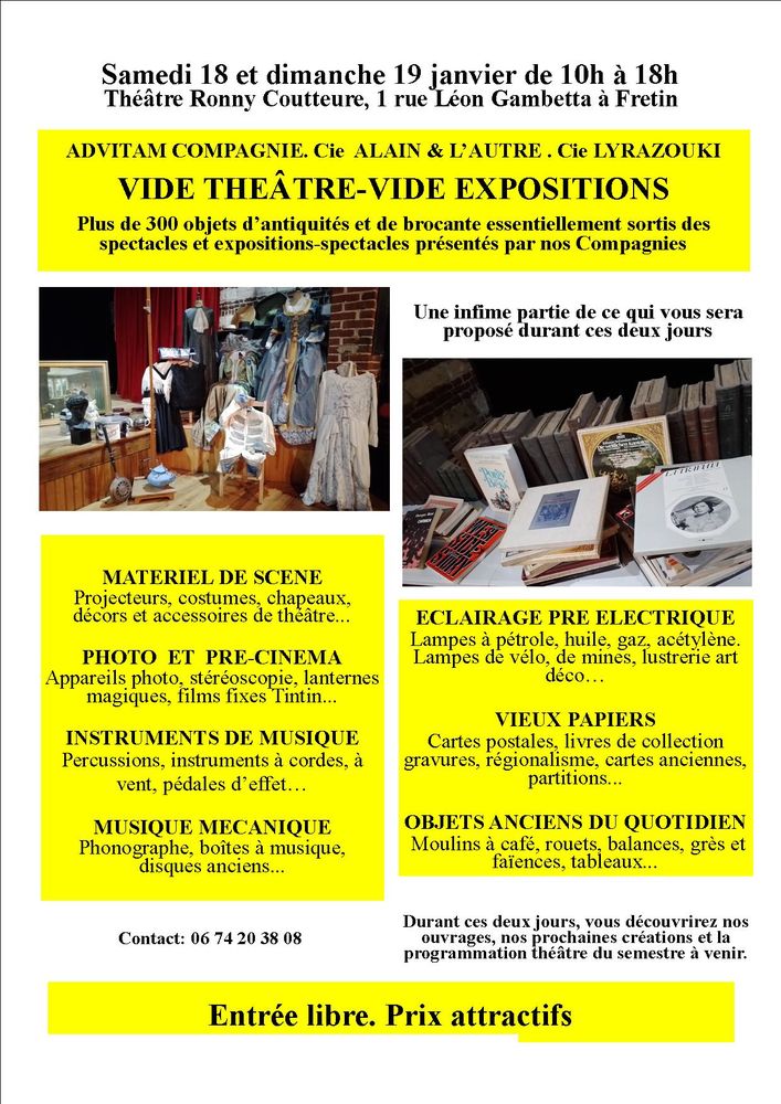 Vide Th��tre. Vide Collections. 0 Fretin (59)