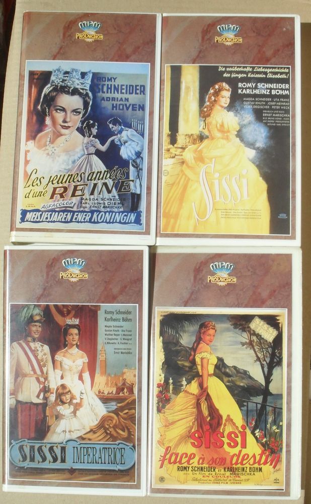 Lot de 4 K7 Vid�o VHS SISSI. 18 Montreuil (93)