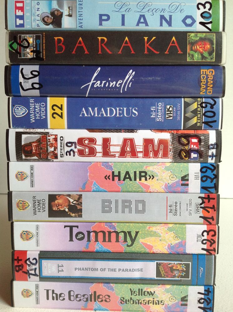 10 K7 VID�OS TDK, SONY, MAXELL, AKAI 180mn Envoi Possible
9 Tr�gunc (29)