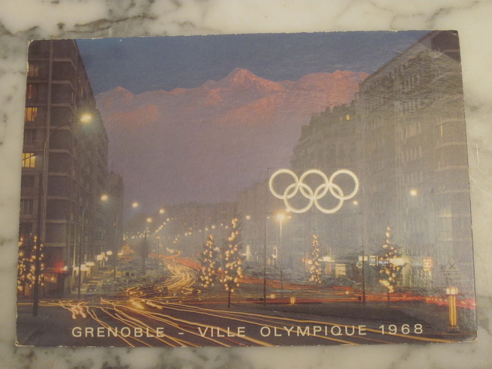 VIEILLE CARTE POSTALE JEUX OLYMPIQUE GRENOBLE 1968  15 Villepinte (93)