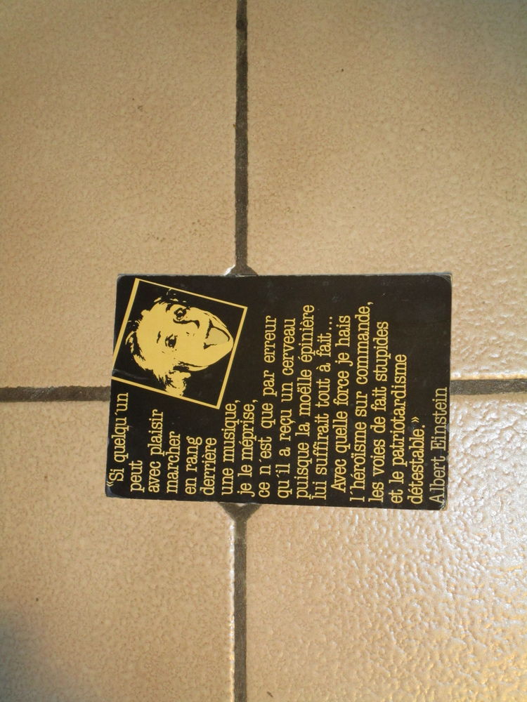 VIEILLE CARTE POSTALE ALBERT EINSTEIN 
3 Villepinte (93)