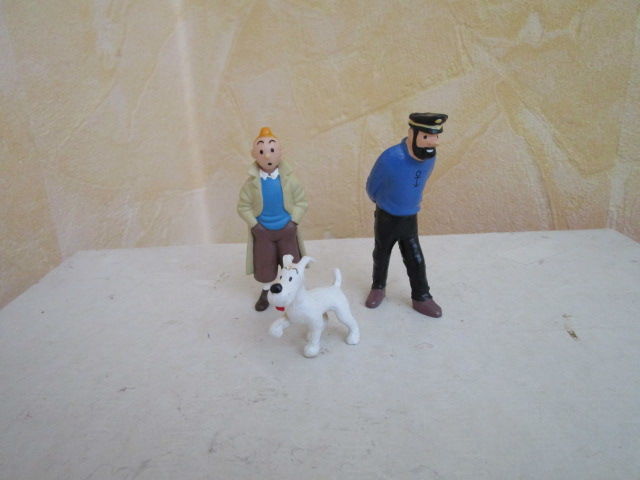 VIEILLE FIGURINE TINTIN ET MILOU CAPITAINE HADDOCK 12 Villepinte (93)
