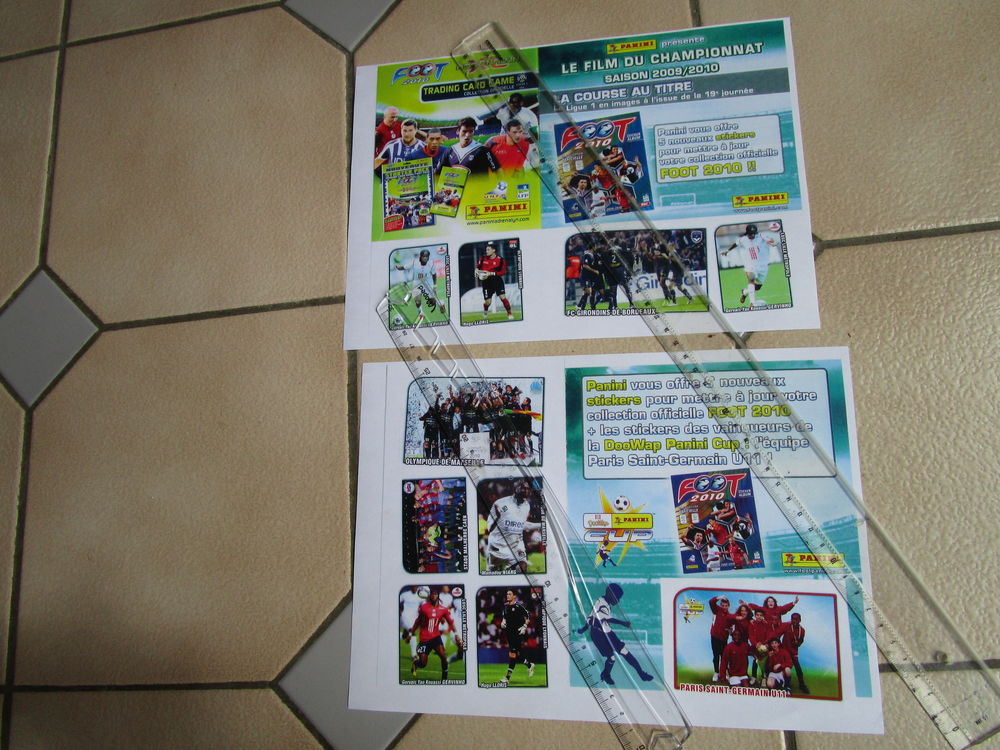 VIEILLES VIGNETTES PANINI  2009/2010 LE FILM DU CHAMPIONNAT  35 Villepinte (93)