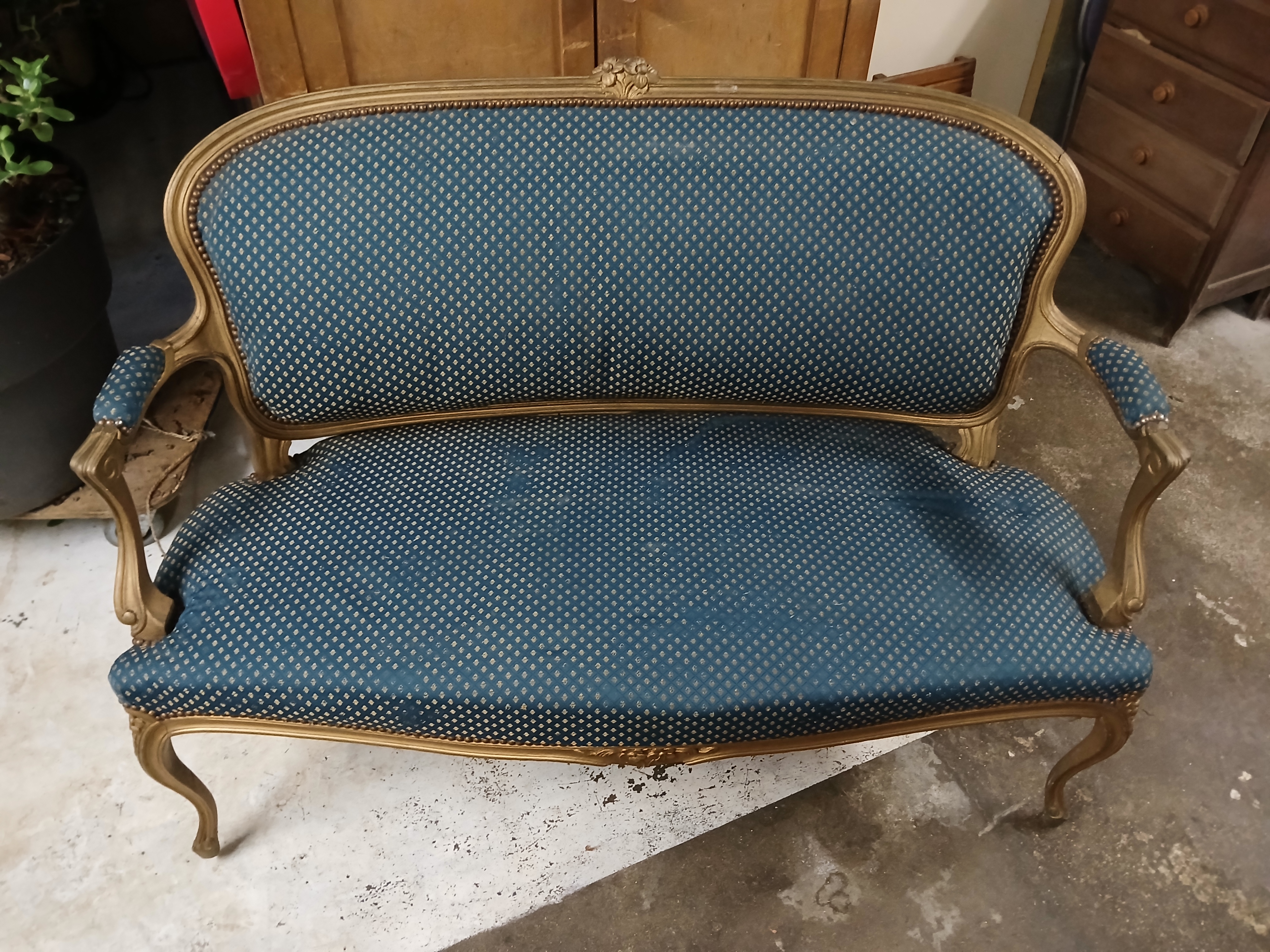 Vielle banquette style Louis 15 500 Brunoy (91)