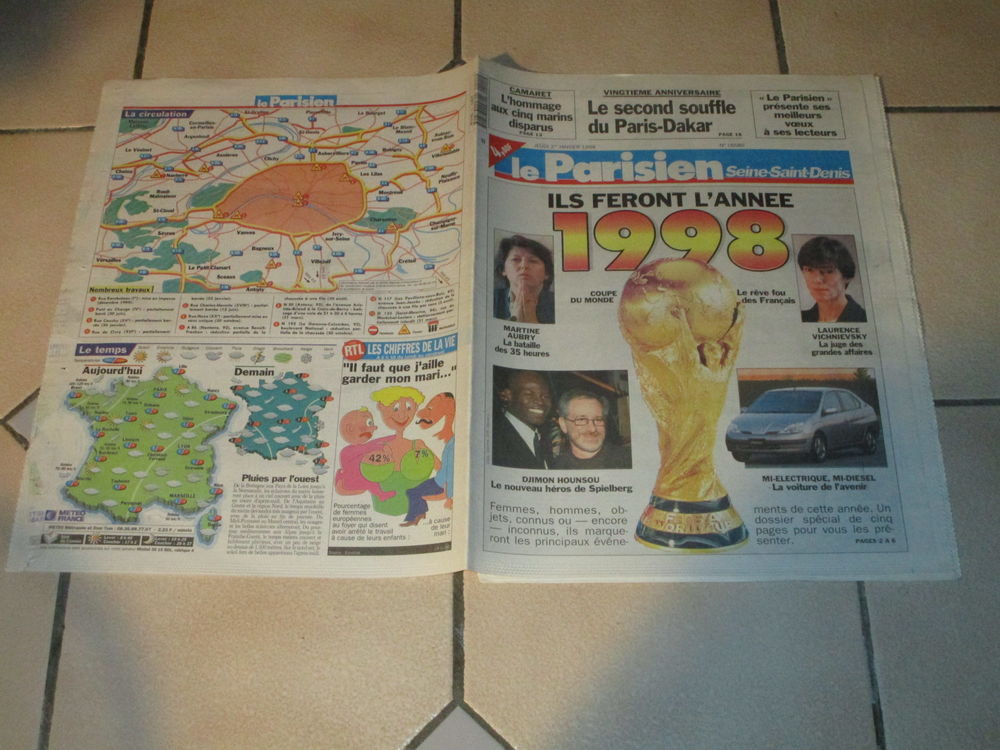 VIEUX JOURNAL  1  JANVIER 1998 6 Villepinte (93)