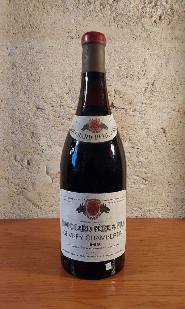 Vin vieux mill�sime Gevrey-Chambertin 1969 Bouchard, Bourgog 79 Bordeaux (33)