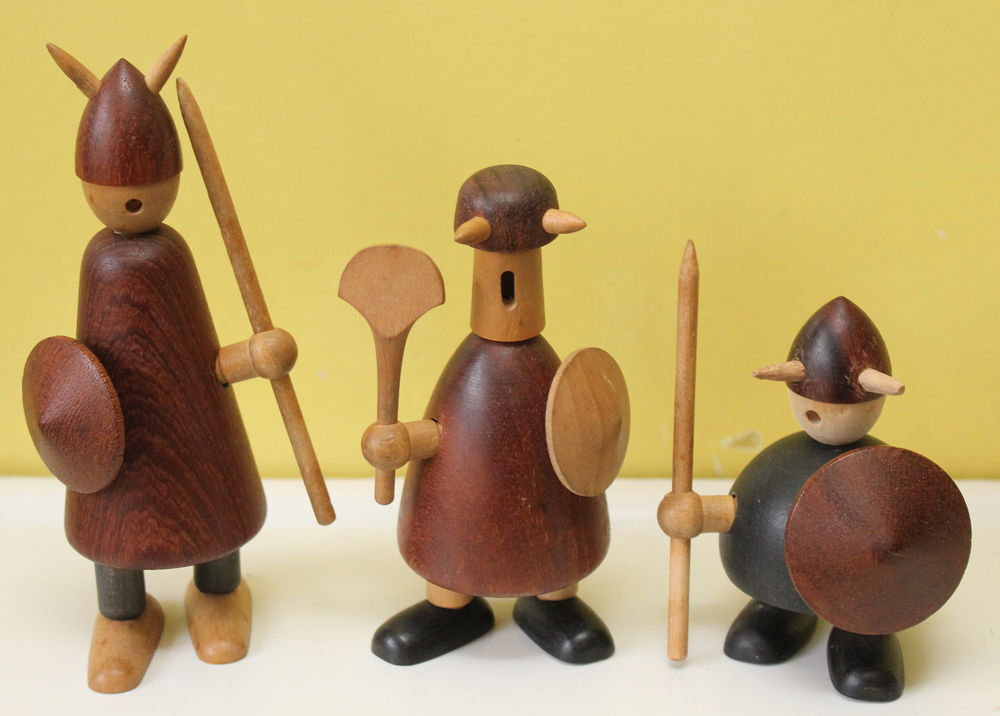 Vikings en bois Jacob Jensen Danemark 1958 Design scandinave 450 Issy-les-Moulineaux (92)