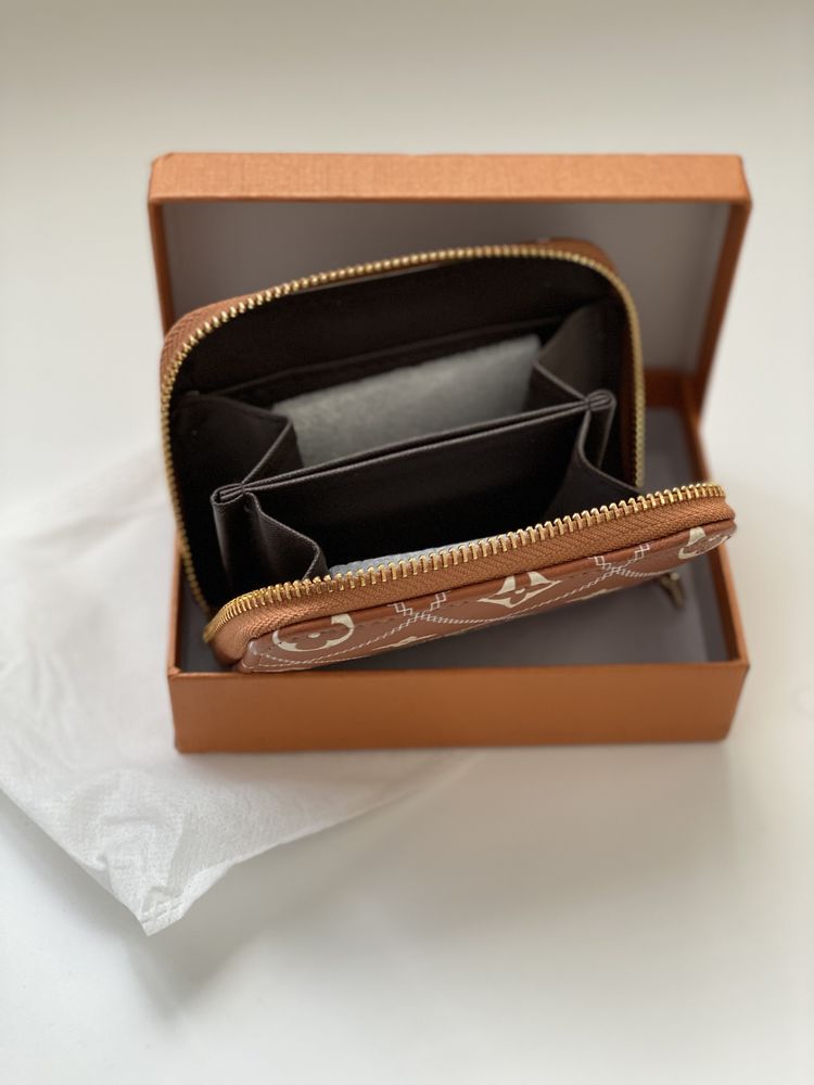 Vintage light brown wallet 25 Buschwiller (68)