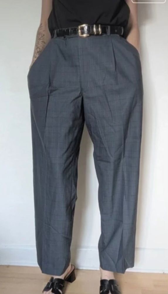Vintage pleated plaid suit pants XXXL / 46 15 Deuil-la-Barre (95)