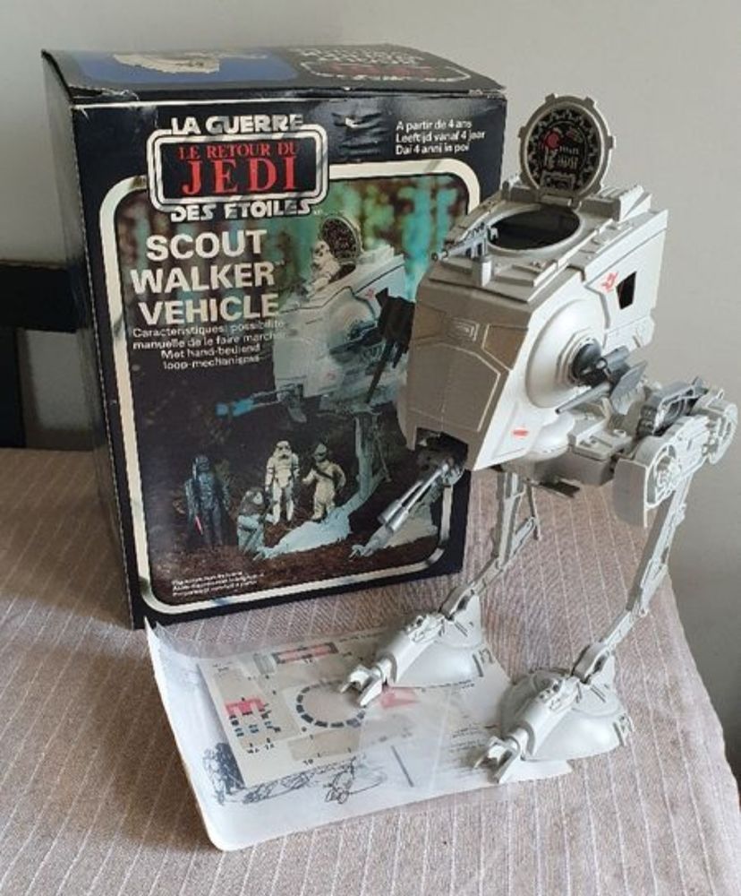 VINTAGE STAR WARS SCOUT WALKER MECCANO MADE IN FRANCE 1982 COMPLET 200 Champs-sur-Marne (77)