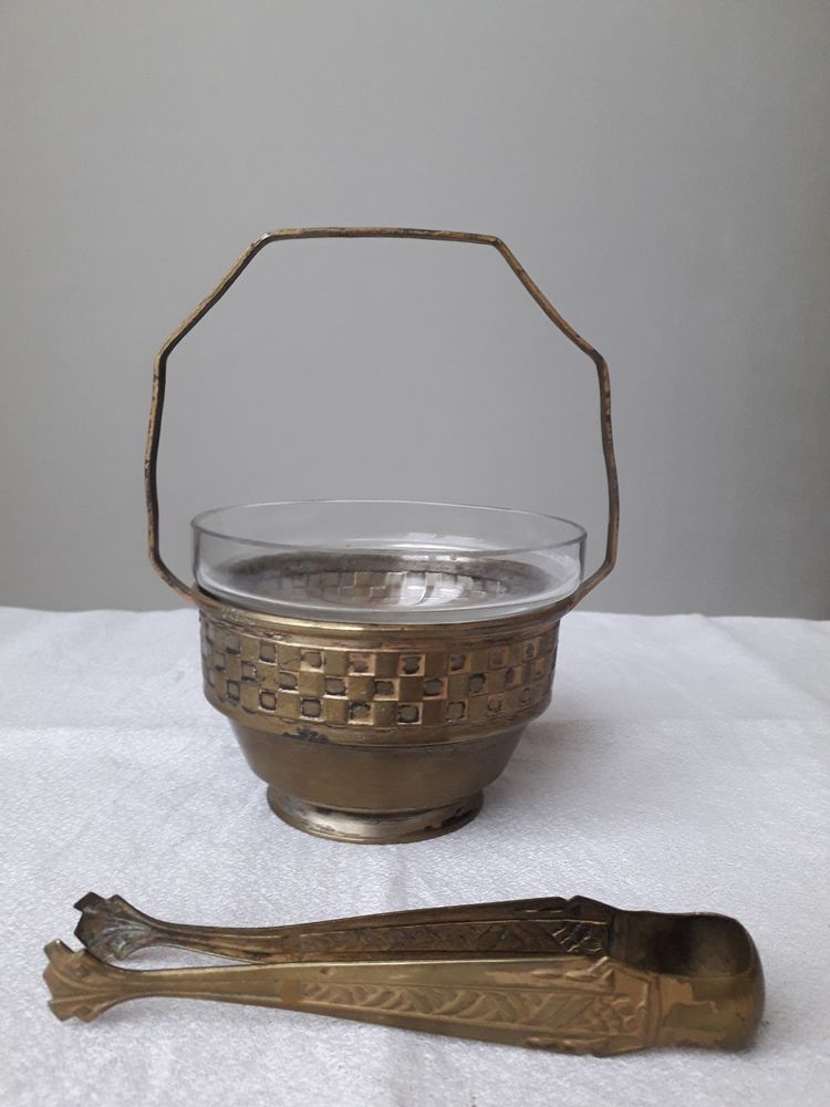 Vintage Sucrier en m�tal 15 Marcq-en-Bar�ul (59)