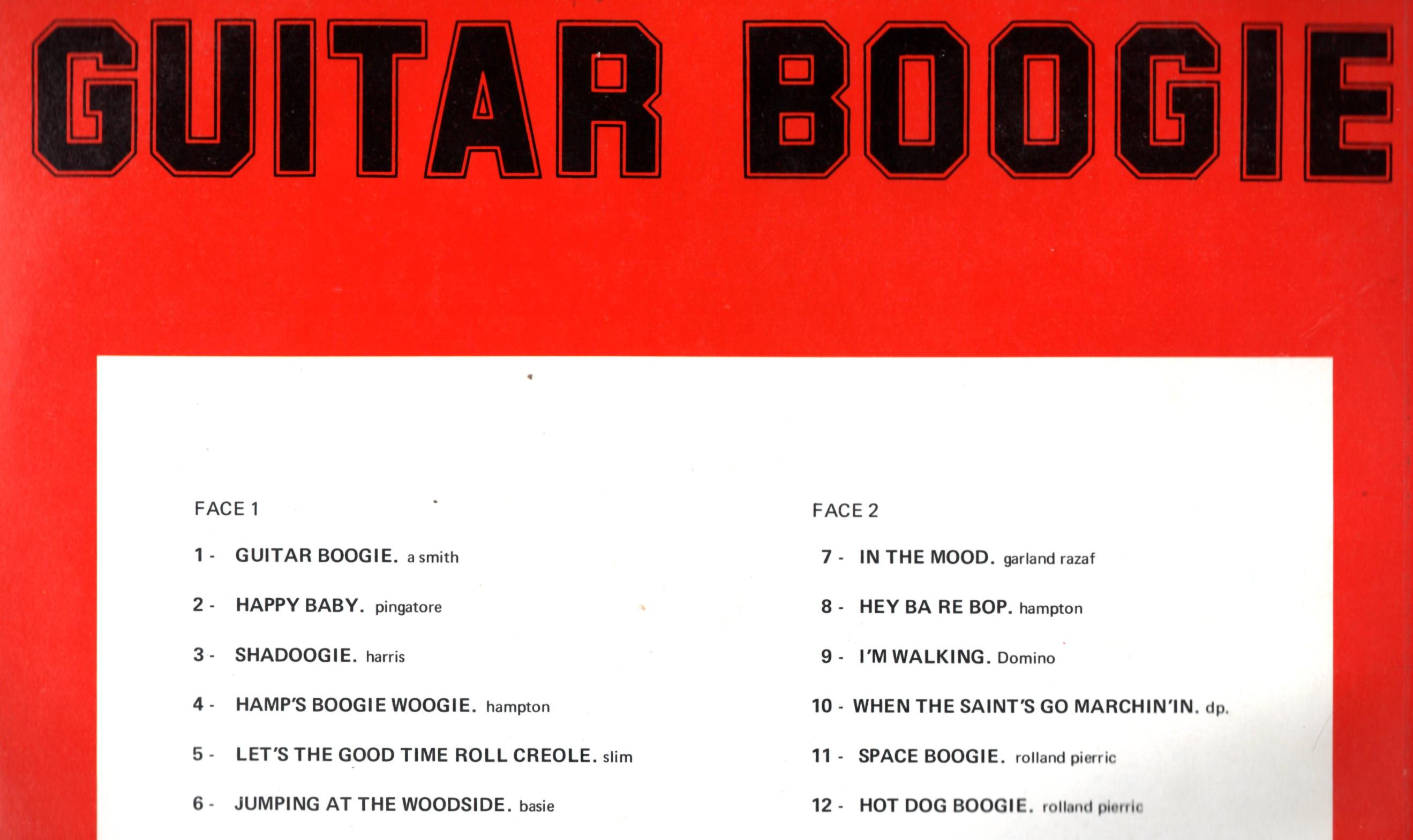 Vinyl 33 tours   -GUITAR BOOGIE  titres en photo 0 Pontoise (95)