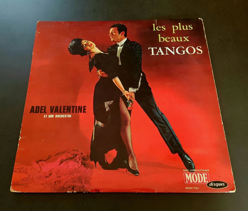 Vinyle 33T 1965 rare, Les plus beaux Tangos, Adel Valentine 18 Buxerolles (86)