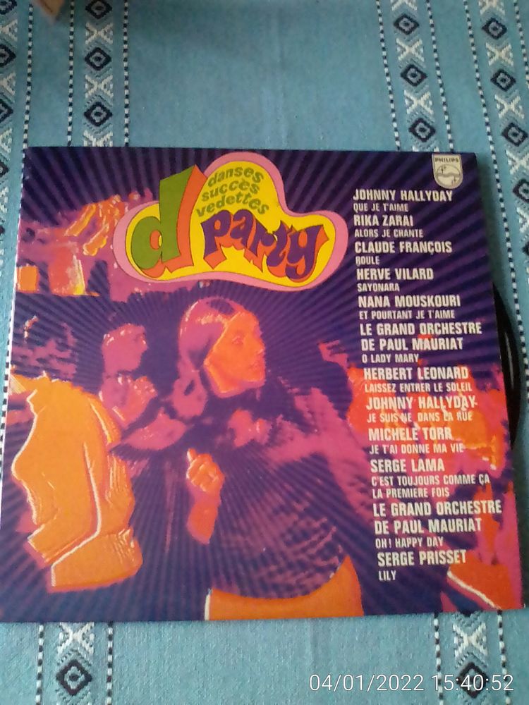 Vinyle 33T DANSES PARTY JOHNNY et autres 15 Cachan (94)