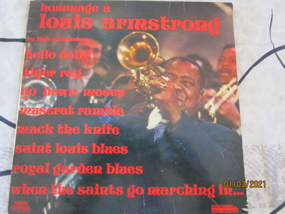 vinyle  hommage � LOUIS ARMSTRONG  r�f CAD 35 015 5 Chanteloup-en-Brie (77)
