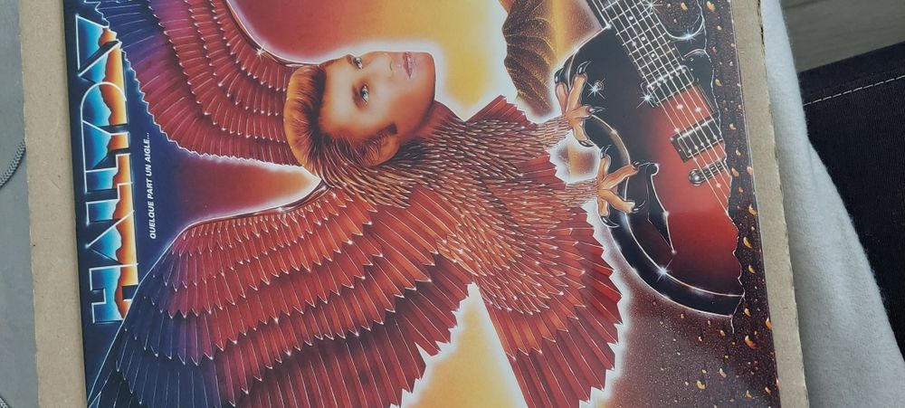 vinyle  Johnny hallyday  quelques part un aigle 10 Gien (45)