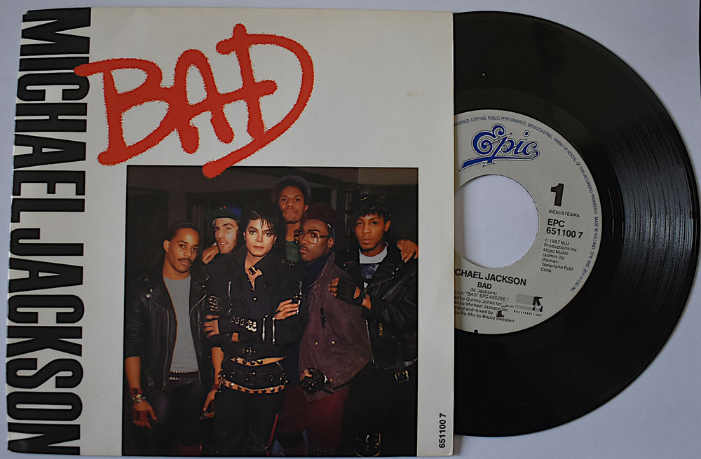 Vinyle 45t Michaele Jackson - Bad 15 Poissy (78)