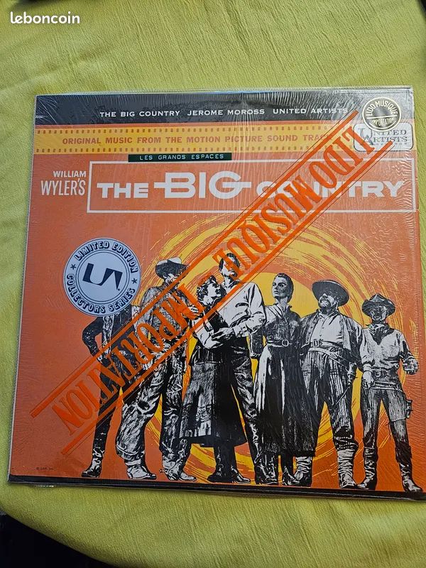  vinyle musique du film The Big Country ? United Artis 30 Dourdan (91)