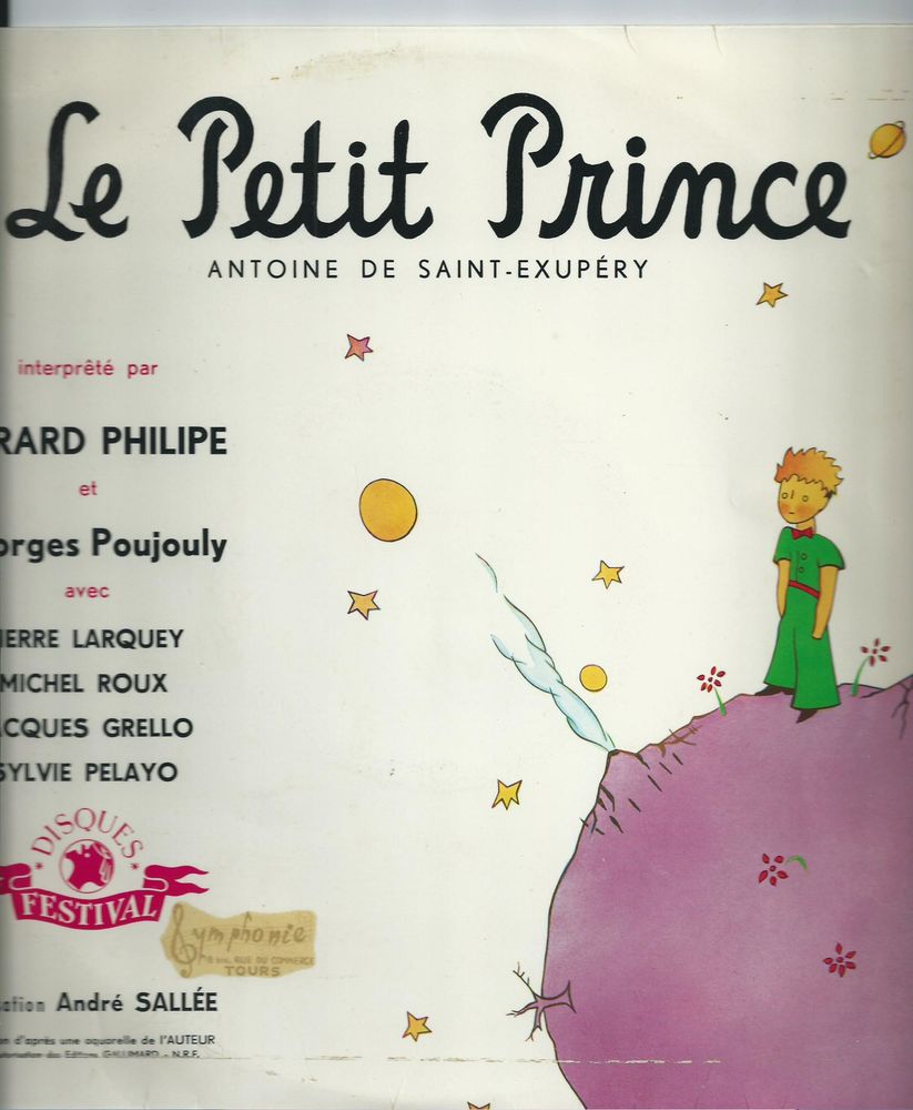 Vinyle 33T 25 cm le petit prince antoine de saint-exupéry  12 Tours (37)