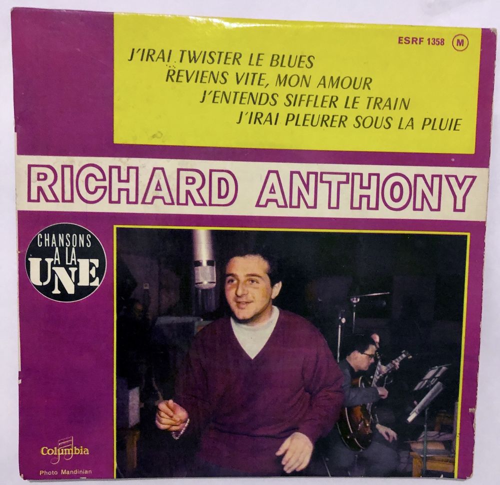 Vinyle Richard Anthony 5 Irigny (69)