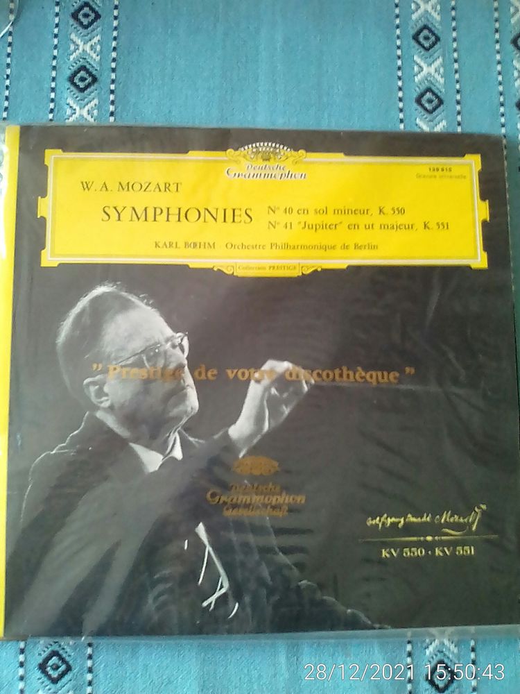 Vinyle 33T SYMPHONIE 40, 41 - MOZART 15 Cachan (94)