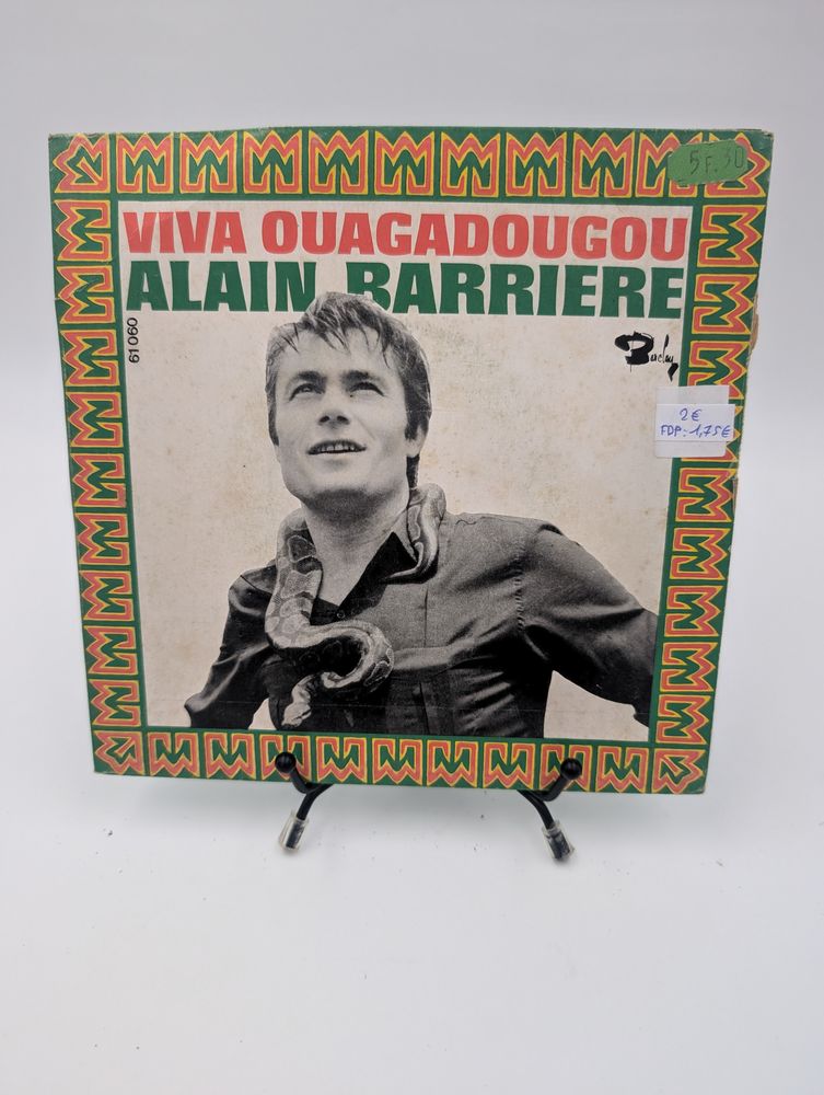 Vinyle 45 tours Alain Barriere : Viva Ouagadougou 2 Vulbens (74)