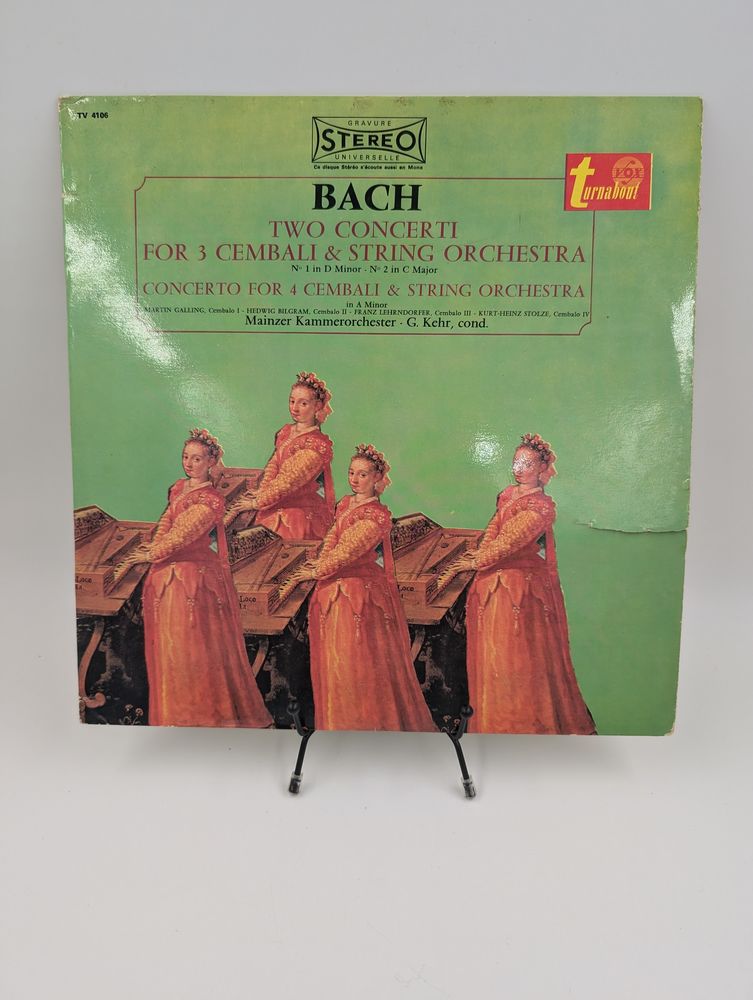 Vinyle 33 tours Bach : Two Concerti for 3 Cembali & String 7 Vulbens (74)