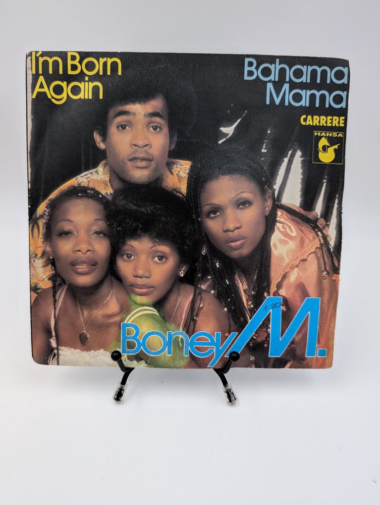 Vinyle 45 tours Boney M. I'm Born Again / Baham Mama 2 Vulbens (74)