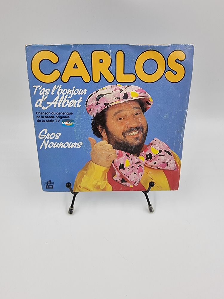 Vinyle 45 tours Carlos : T'as l'bonjour d'Albert / Gros... 3 Vulbens (74)