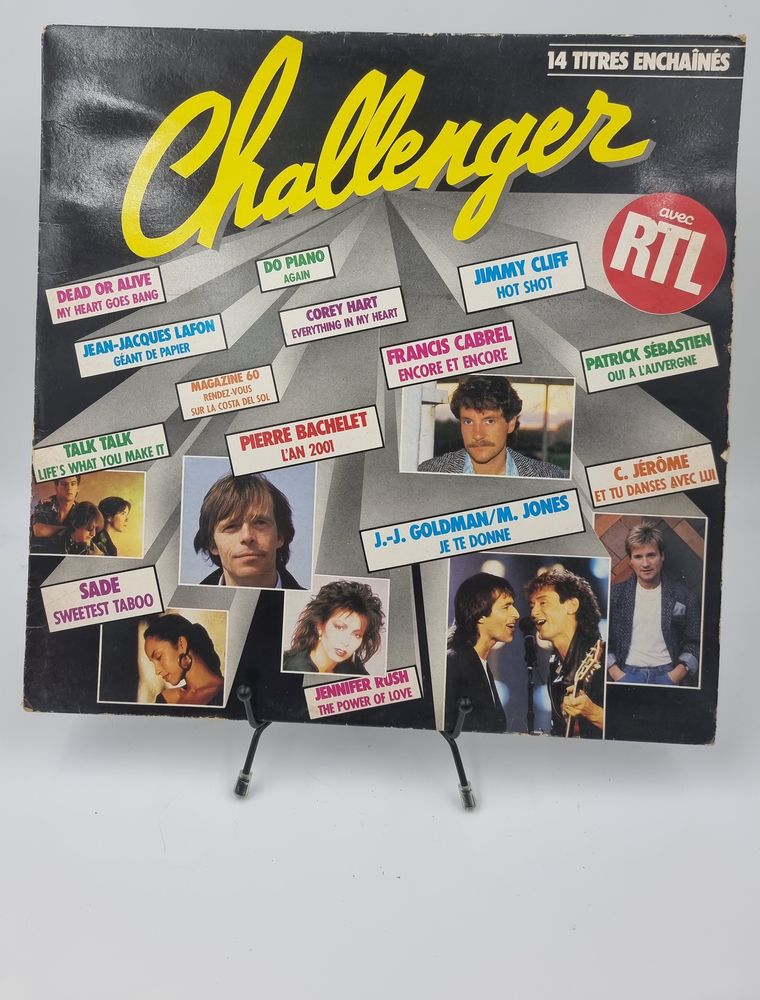 Vinyle 33 tours Challenger avec RTL : 14 Titres Encha�n�s 11 Vulbens (74)