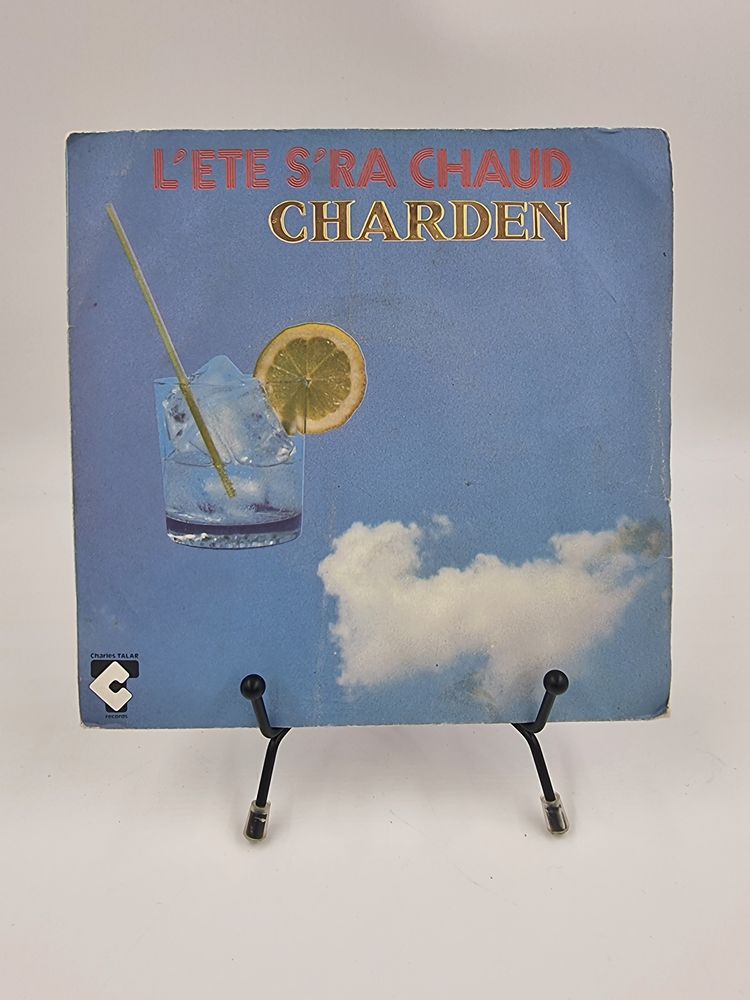 Vinyle 45 tours Charden : L'�t� s'ra chaud avec fourreau	 2 Vulbens (74)